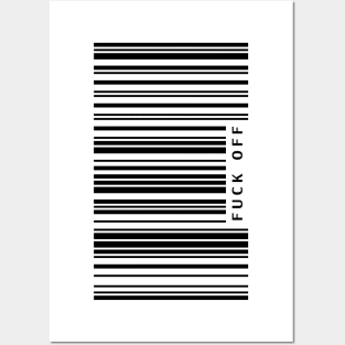 Barcode F OFF Posters and Art